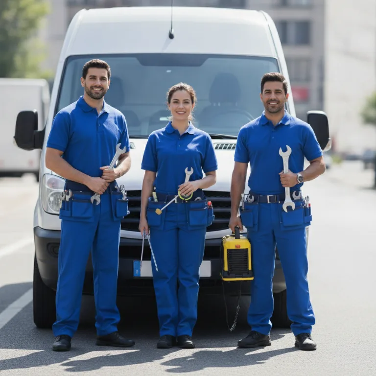 Industriewäscherei Team in Friedrichshain Bezirk